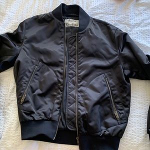 Vintage Black Bomber Jacket